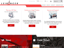 Tablet Screenshot of leibinger-group.com
